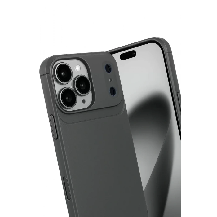 Apple iPhone 17 Pro Auto Focus Karbon Kapak - Gri