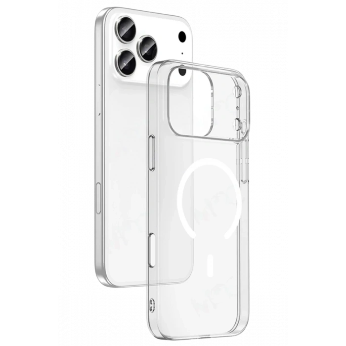 Apple iPhone 17 Pro Combo Sert Şeffaf Magsafe Kapak - Şeffaf