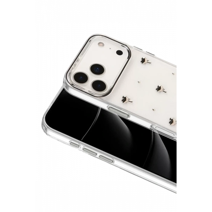 Apple iPhone 17 Pro Fiyonk Desenli Kapak - Desen 1