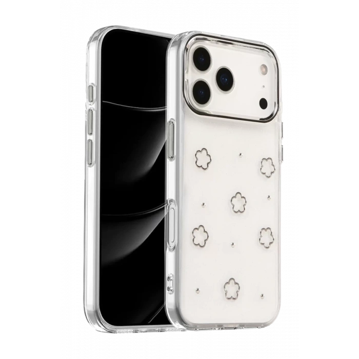 Apple iPhone 17 Pro Fiyonk Desenli Kapak - Desen 2