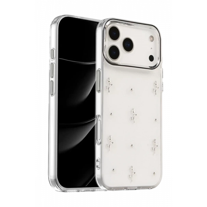 Apple iPhone 17 Pro Fiyonk Desenli Kapak - Desen 4