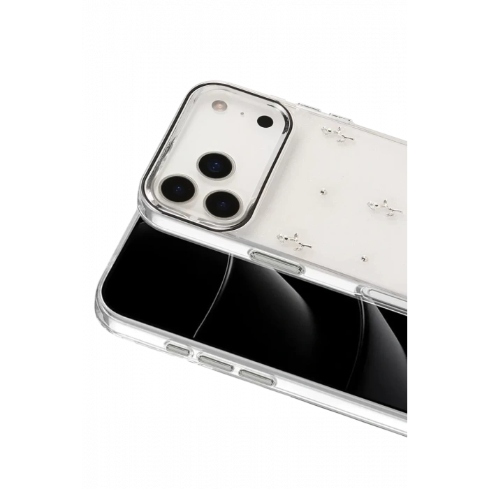 Apple iPhone 17 Pro Fiyonk Desenli Kapak - Desen 4