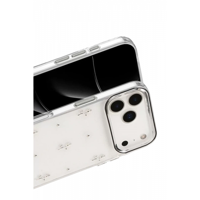 Apple iPhone 17 Pro Fiyonk Desenli Kapak - Desen 4