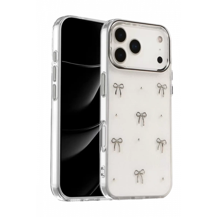 Apple iPhone 17 Pro Fiyonk Desenli Kapak - Desen 5