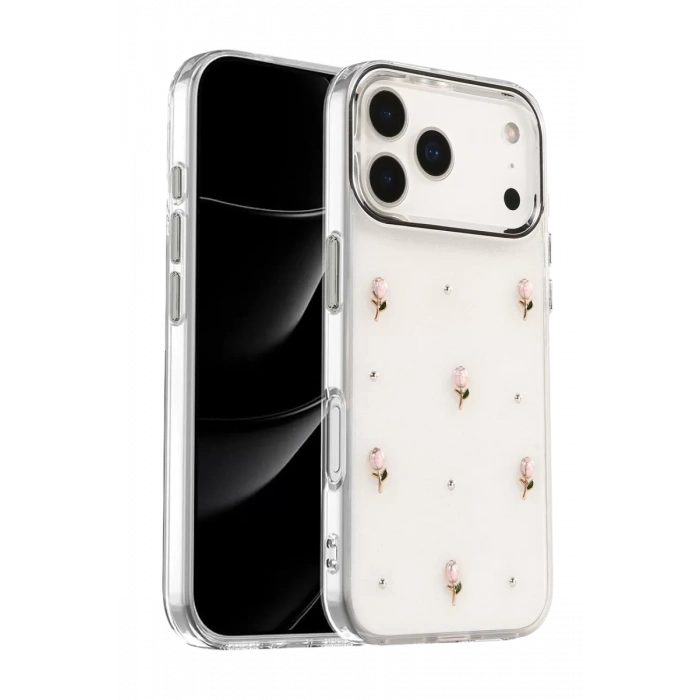 Apple iPhone 17 Pro Fiyonk Desenli Kapak - Desen 6