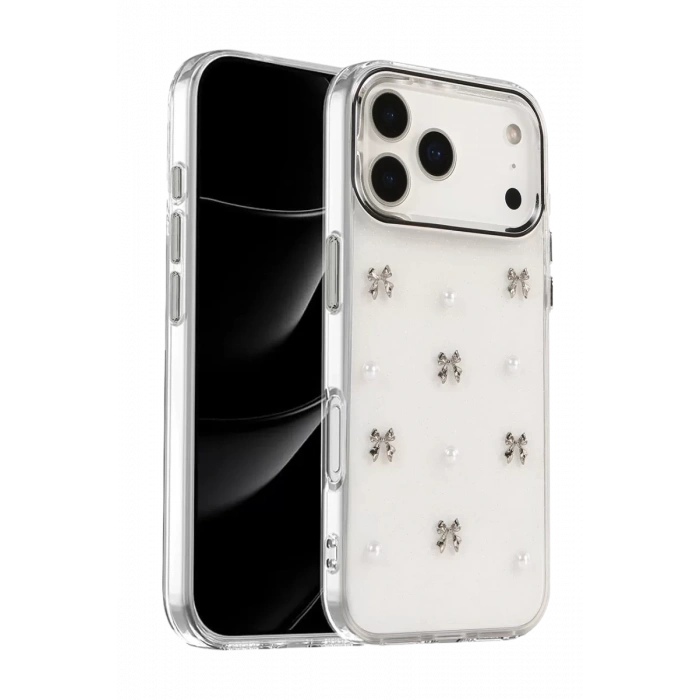 Apple iPhone 17 Pro Fiyonk Desenli Kapak - Desen 8