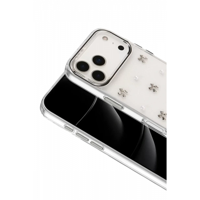 Apple iPhone 17 Pro Fiyonk Desenli Kapak - Desen 8