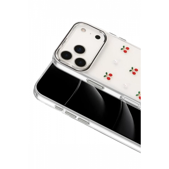 Apple iPhone 17 Pro Fiyonk Desenli Kapak - Desen 9