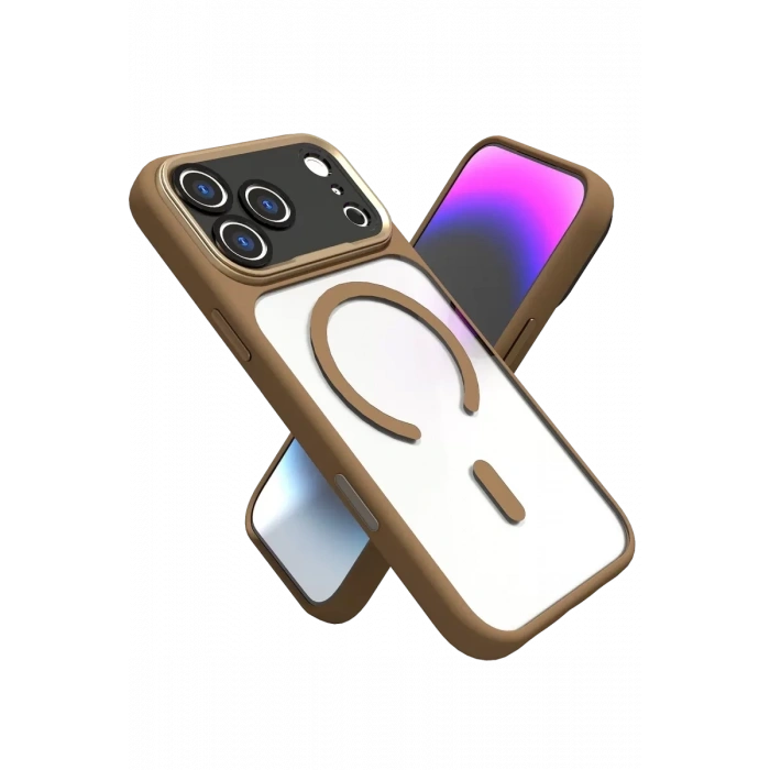 Apple iPhone 17 Pro Hazar Magsafe Kapak - Gold