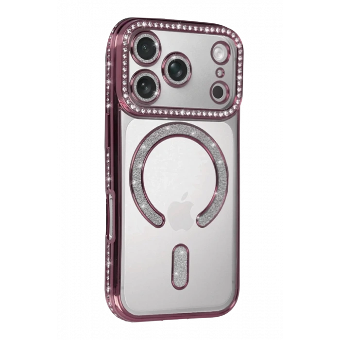 Apple iPhone 17 Pro Joke Simli Magneticsafe Kılıf - Pembe