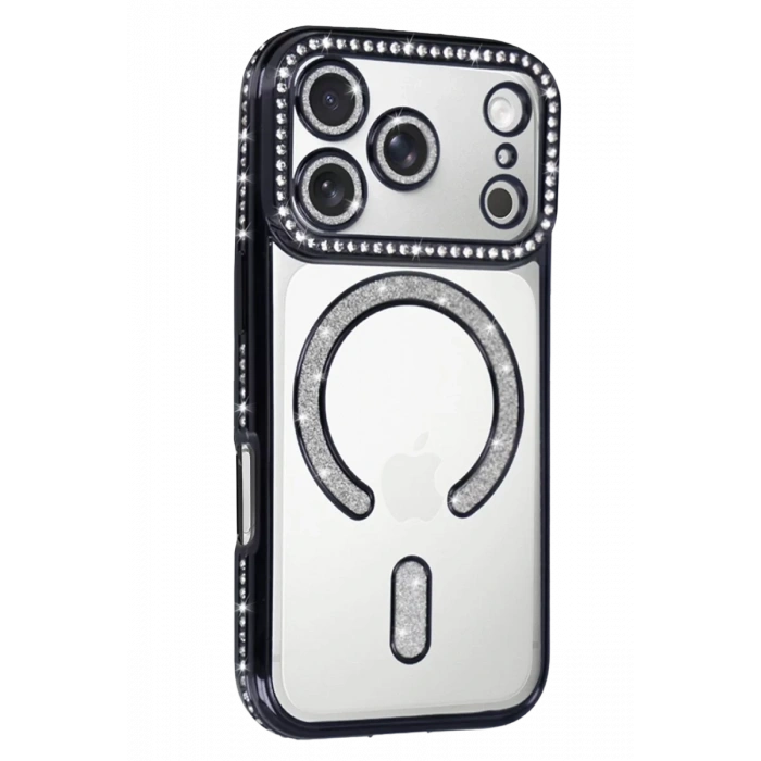 Apple iPhone 17 Pro Joke Simli Magneticsafe Kılıf - Siyah