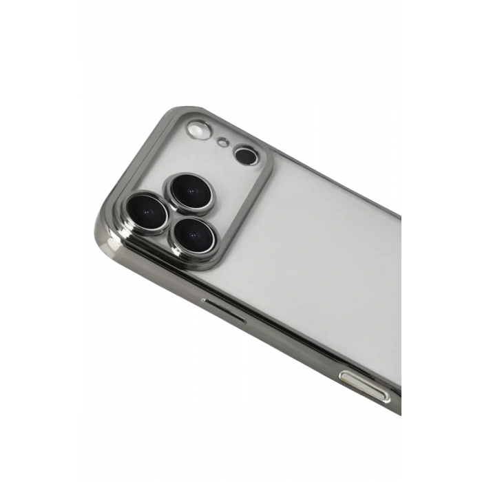 Apple iPhone 17 Pro Lensli Silikon - Titan Gri