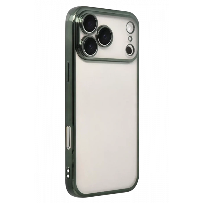 Apple iPhone 17 Pro Lensli Silikon - Yeşil