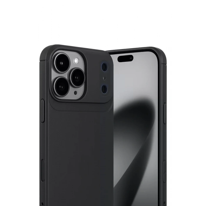 Apple iPhone 17 Pro Max Auto Focus Karbon Kapak - Siyah