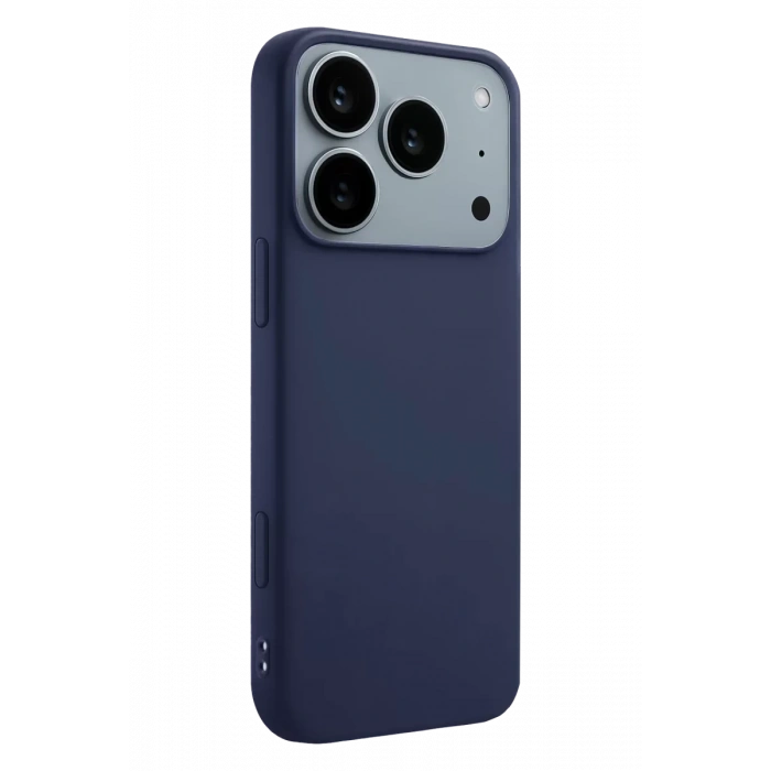 Apple iPhone 17 Pro Max First Silikon - Lacivert