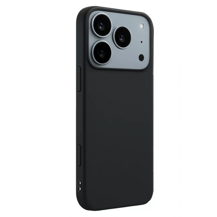 Apple iPhone 17 Pro Max First Silikon - Siyah