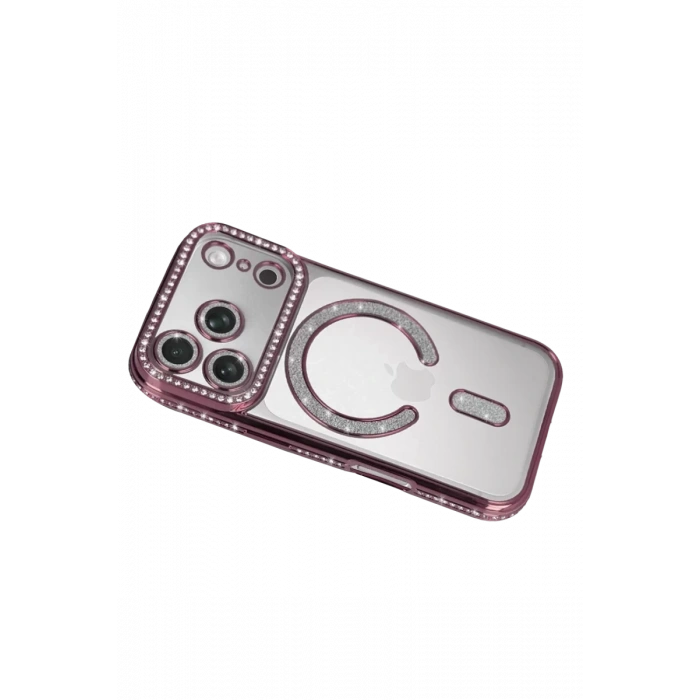 Apple iPhone 17 Pro Max Joke Simli Magneticsafe Kılıf - Pembe