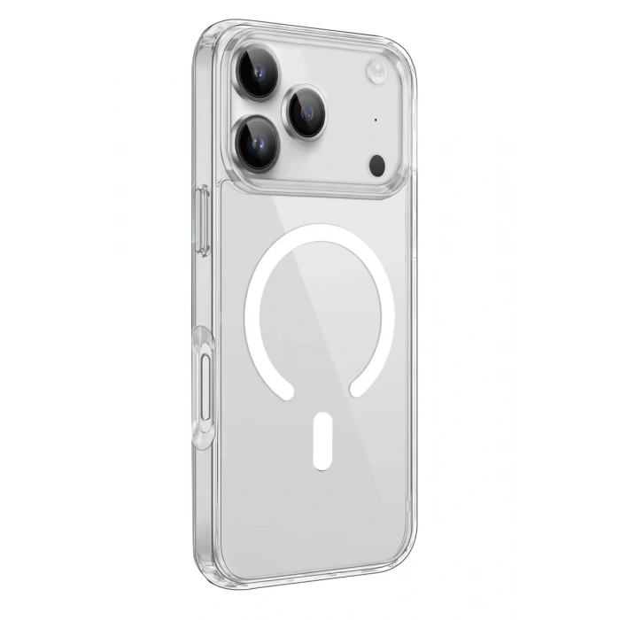 Apple iPhone 17 Pro Max Kılıf Pc Real Magsafe Kapak - Şeffaf