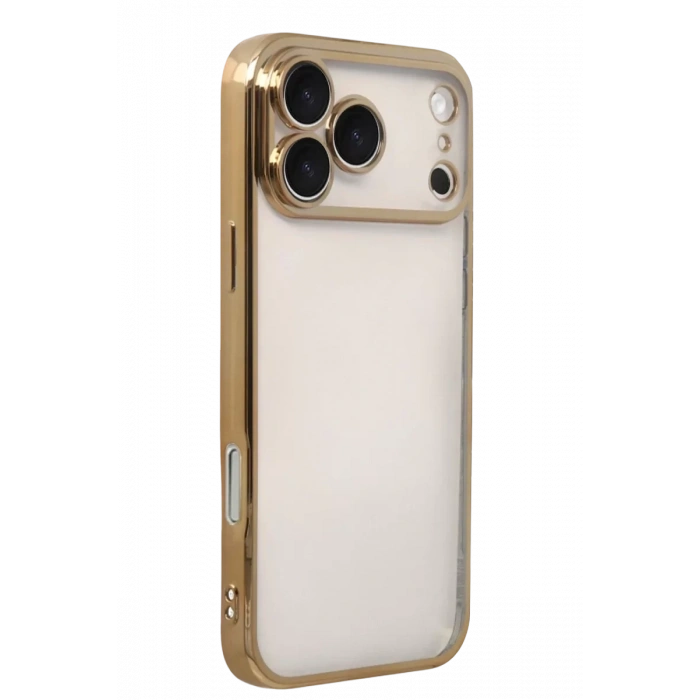 Apple iPhone 17 Pro Max Lensli Silikon - Gold