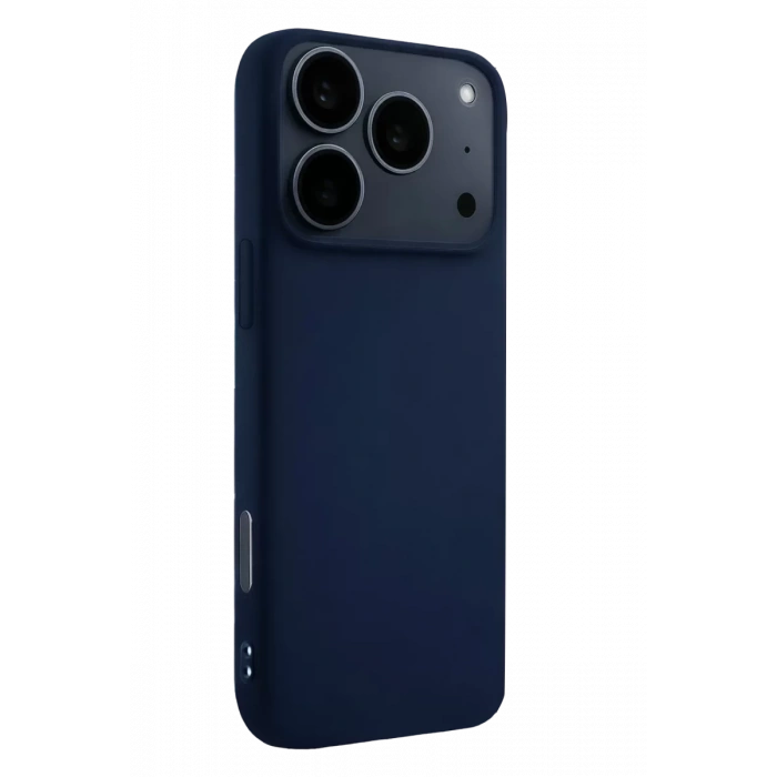 Apple iPhone 17 Pro Max Nano içi Kadife Silikon - Lacivert