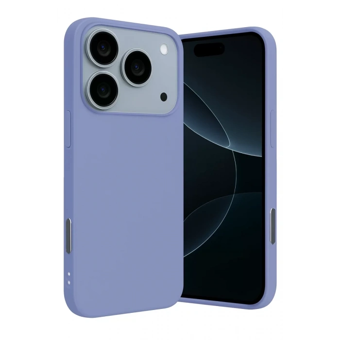 Apple iPhone 17 Pro Max Nano içi Kadife Silikon - Lila