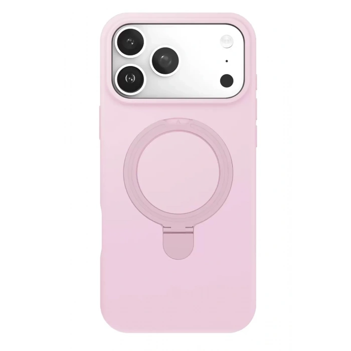 Apple iPhone 17 Pro Max Regal Magsafe Standlı Kapak - Açık Pembe