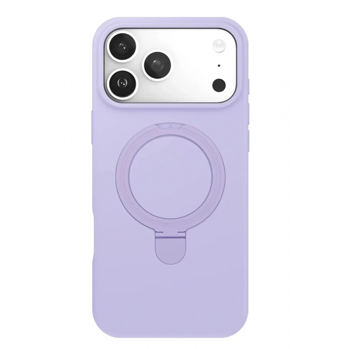 Apple iPhone 17 Pro Max Regal Magsafe Standlı Kapak - Lila