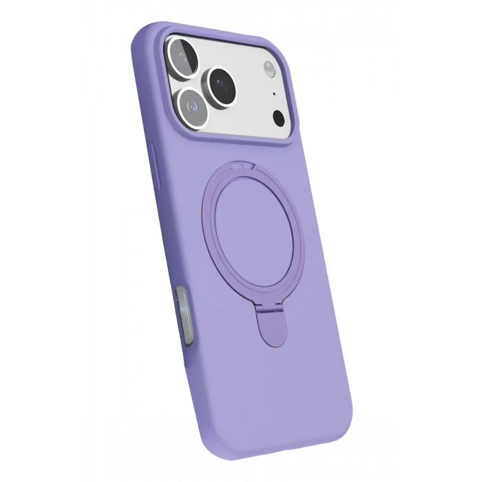 Apple iPhone 17 Pro Max Regal Magsafe Standlı Kapak - Lila