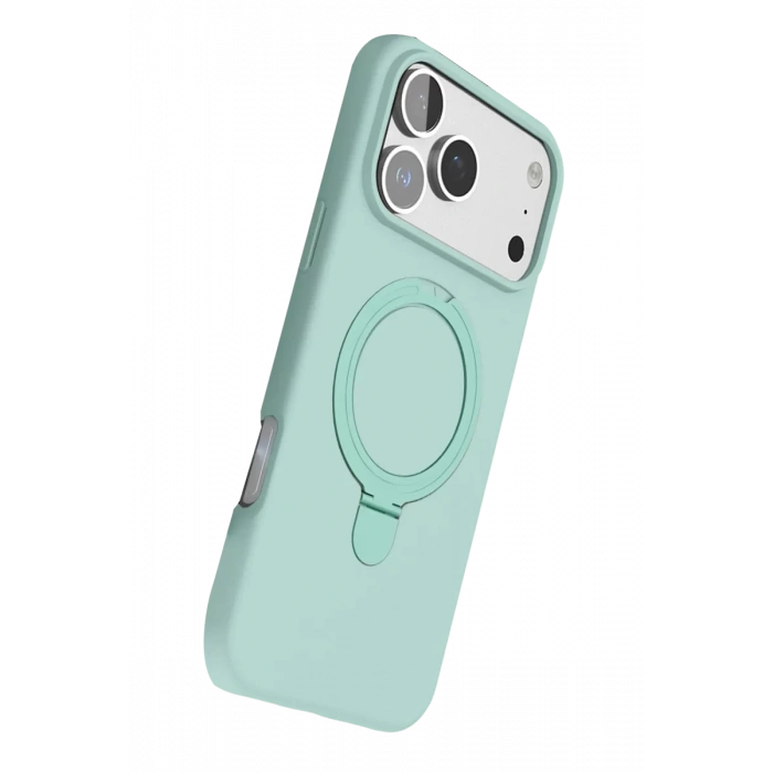 Apple iPhone 17 Pro Max Regal Magsafe Standlı Kapak - Su Yeşili