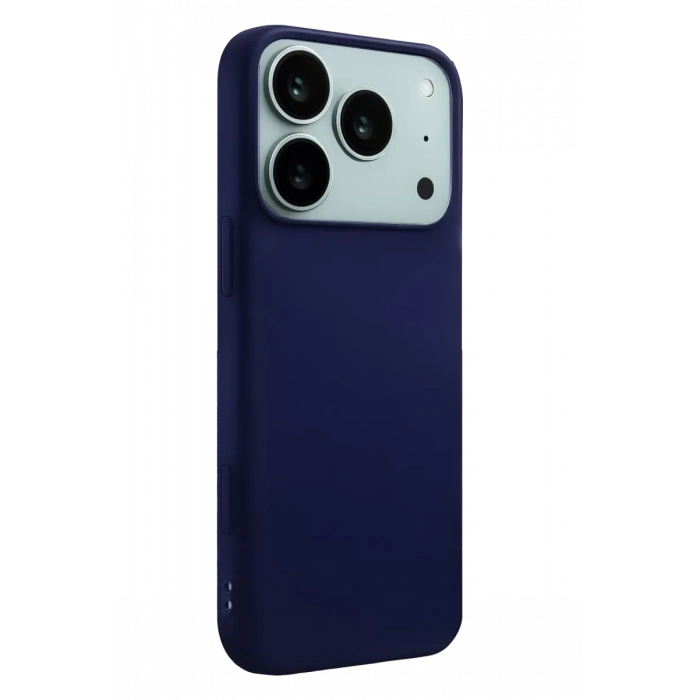 Apple iPhone 17 Pro Nano içi Kadife Silikon - Lacivert