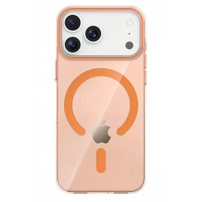 Apple iPhone 17 Pro PC Blank Magsafe Kapak - Turuncu