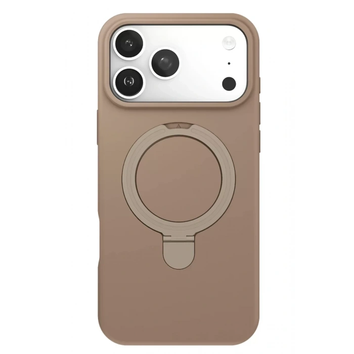 Apple iPhone 17 Pro Regal Magsafe Standlı Kapak - Çöl Titanyum