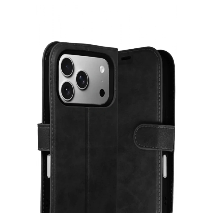 Apple iPhone 17 Pro Trend S Plus Kapaklı Kılıf - Siyah