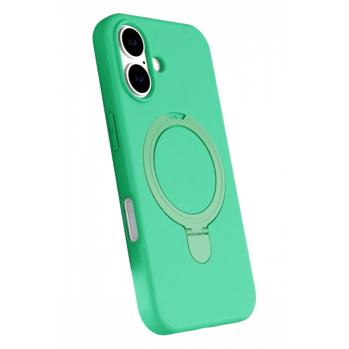 Apple iPhone 17 Regal Magsafe Standlı Kapak - Yeşil