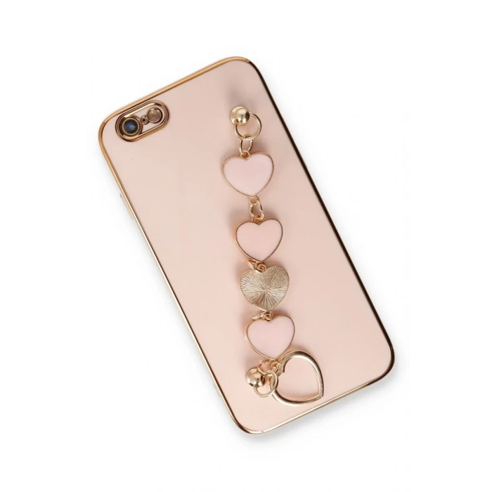 Apple iPhone 6 Kılıf Esila Silikon - Pudra