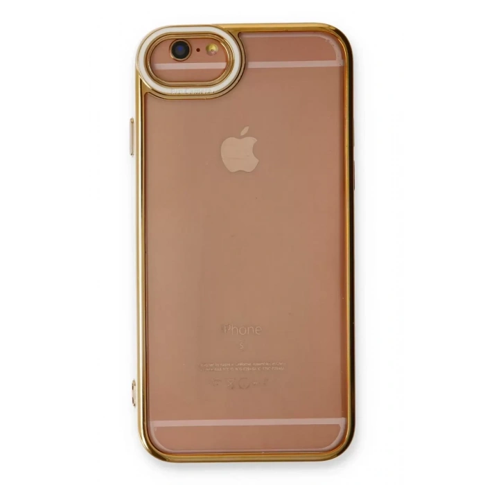 Apple iPhone 6 Kılıf Liva Lens Silikon - Beyaz