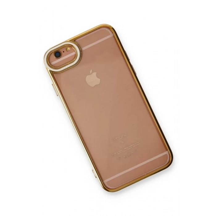 Apple iPhone 6 Kılıf Liva Lens Silikon - Beyaz