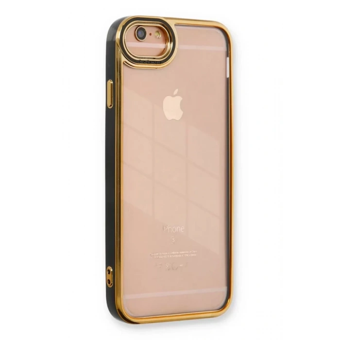 Apple iPhone 6 Kılıf Liva Lens Silikon - Siyah