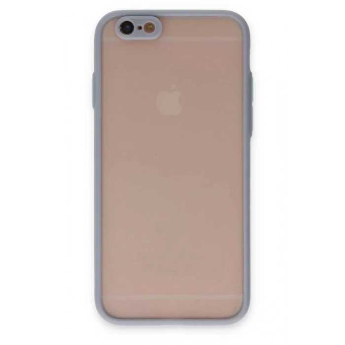 Apple iPhone 6 Kılıf Montreal Silikon Kapak - Gri