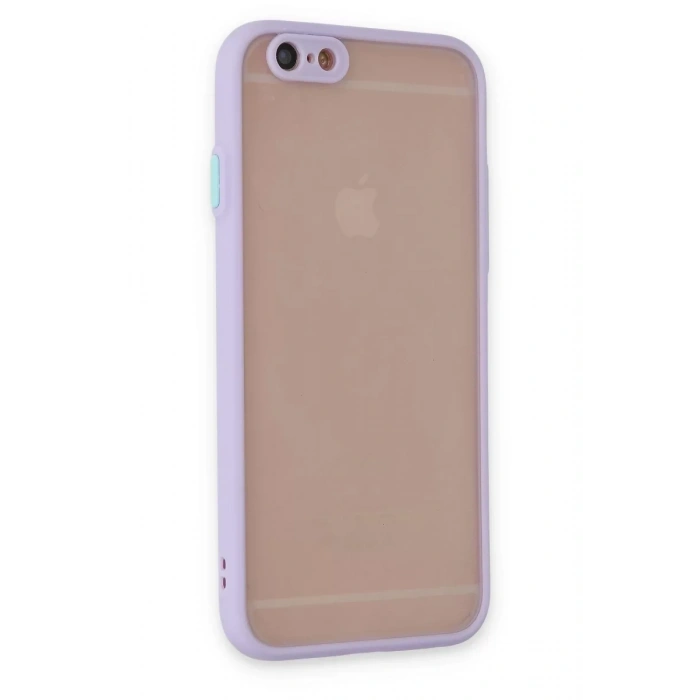 Apple iPhone 6 Kılıf Montreal Silikon Kapak - Mor