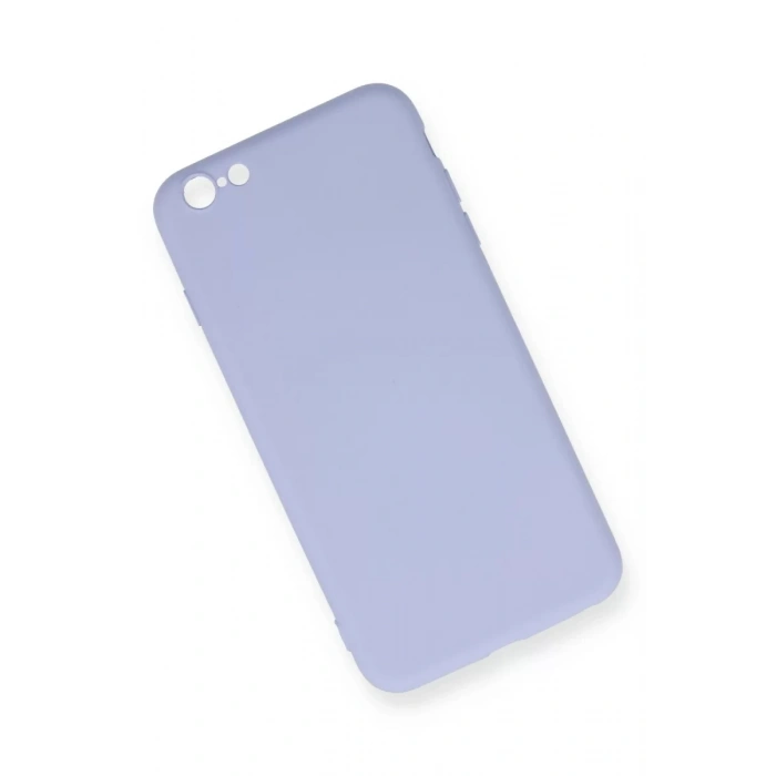Apple iPhone 6 Plus Kılıf Nano içi Kadife Silikon - Lila