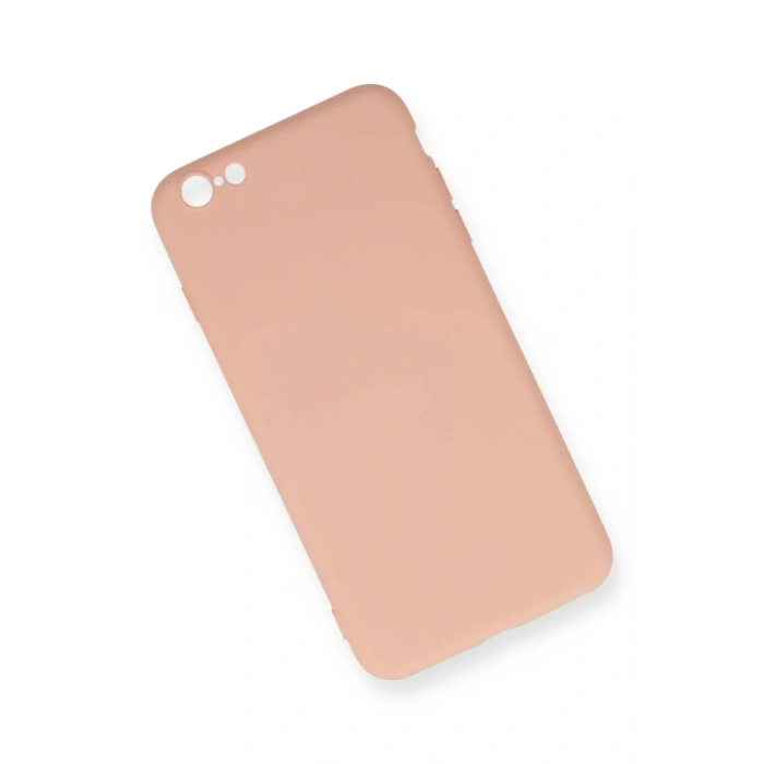 Apple iPhone 6 Plus Kılıf Nano içi Kadife Silikon - Pudra
