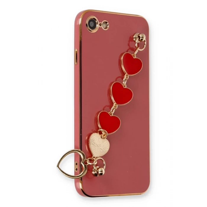 Apple iPhone 7 Kılıf Esila Silikon - Kırmızı