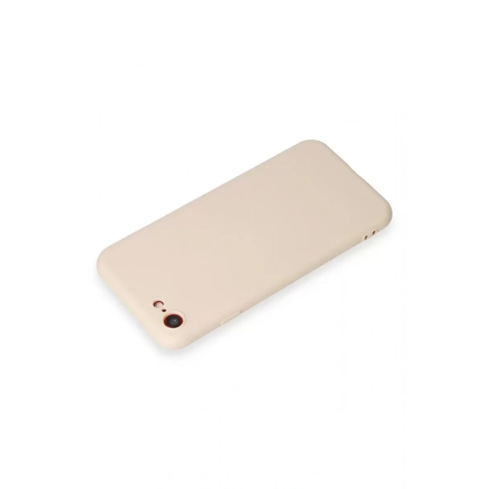 Apple iPhone 7 Kılıf First Silikon - Krem