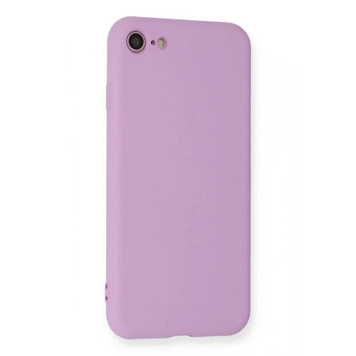 Apple iPhone 7 Kılıf Nano içi Kadife Silikon - Lila