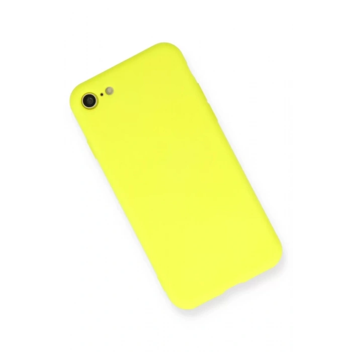 Apple iPhone 7 Kılıf Nano içi Kadife Silikon - Sarı