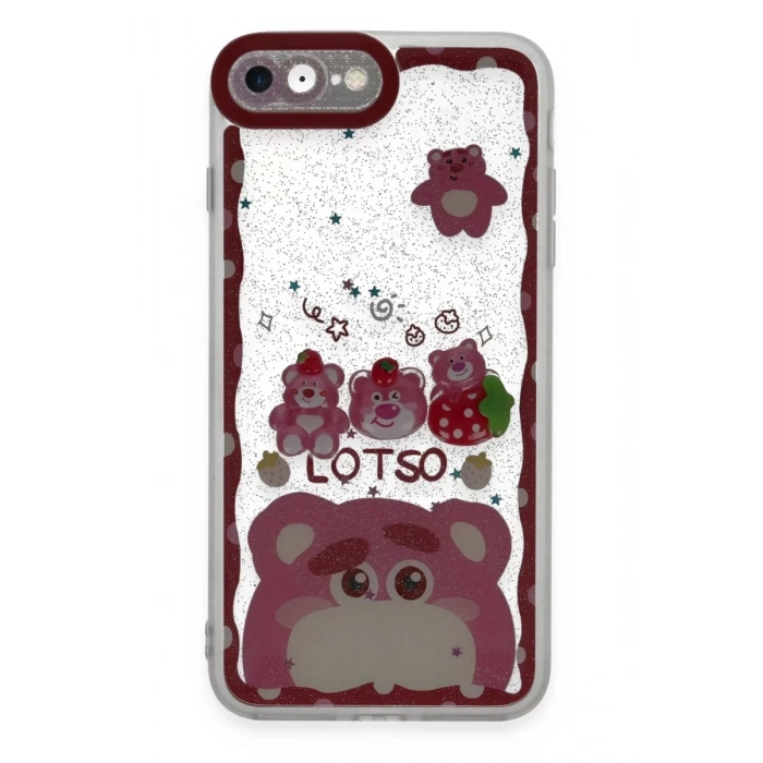 Apple iPhone 7 Kılıf Sweet Desenli Silikon Kapak - Pembe