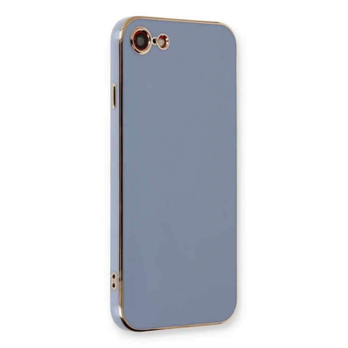 Apple iPhone 7 Kılıf Volet Silikon - Mavi