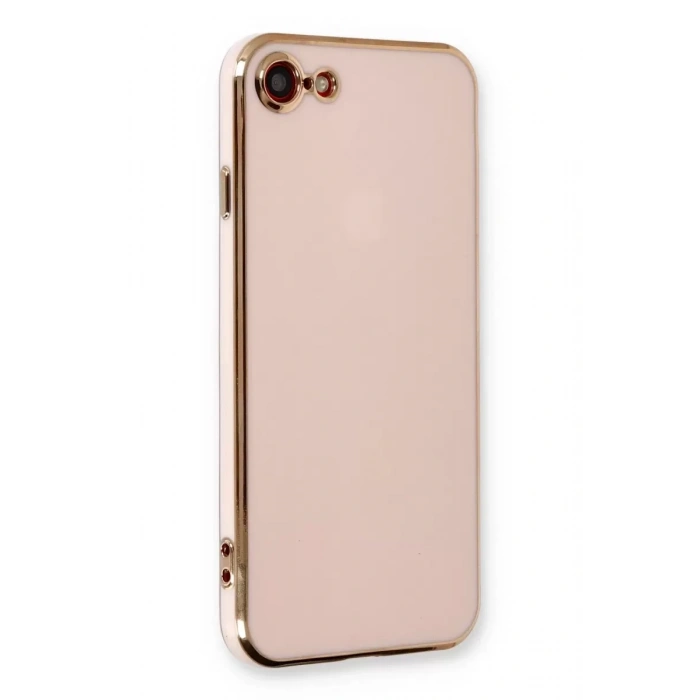 Apple iPhone 7 Kılıf Volet Silikon - Pembe