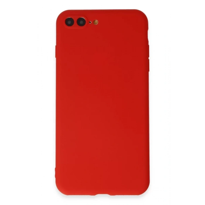 Apple iPhone 7 Plus Kılıf First Silikon - Kırmızı